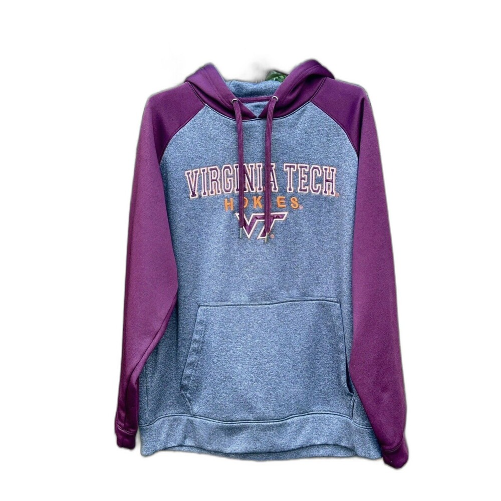Virginia Tech Hokies Men's Colosseum Hoodie Sweatshirt Maroon - Size Large